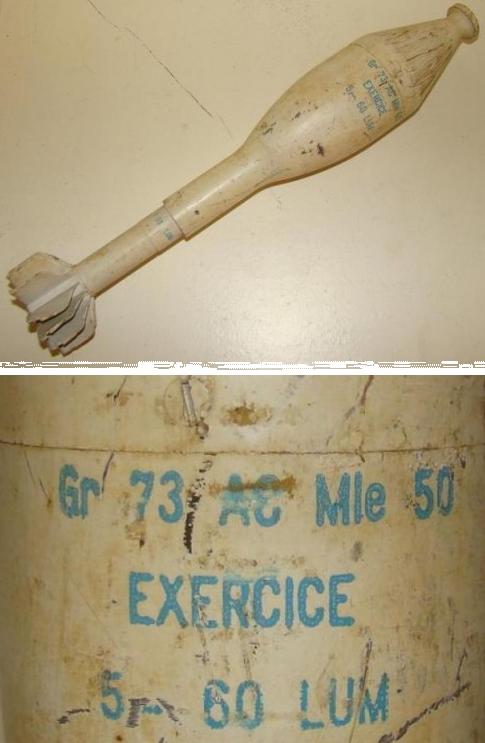 French AT-50 73mm Rifle Grenade - Click Image to Close